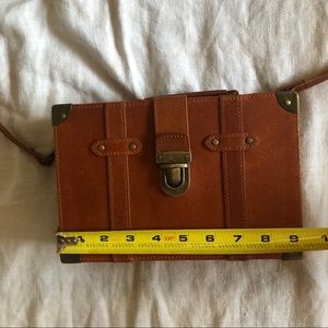 Vintage Crossbody Suitcase style purse